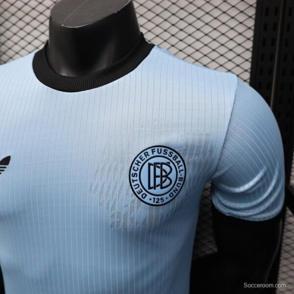 Player Version 2025 Germany 125Th Anniversary Light Blue with Adidas Retro Design Jersey - Image 6