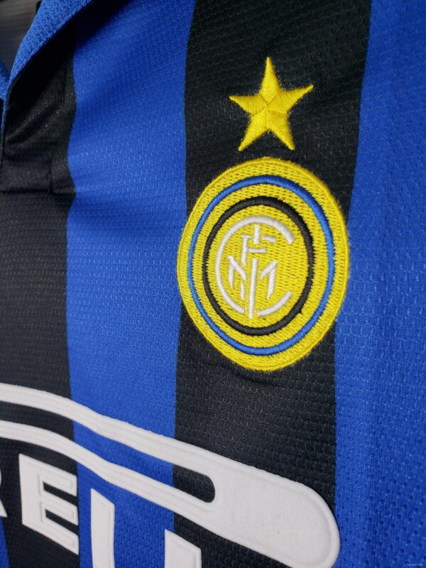 Retro 98/99 Inter Milan Home Long Sleeve Jersey - Image 3