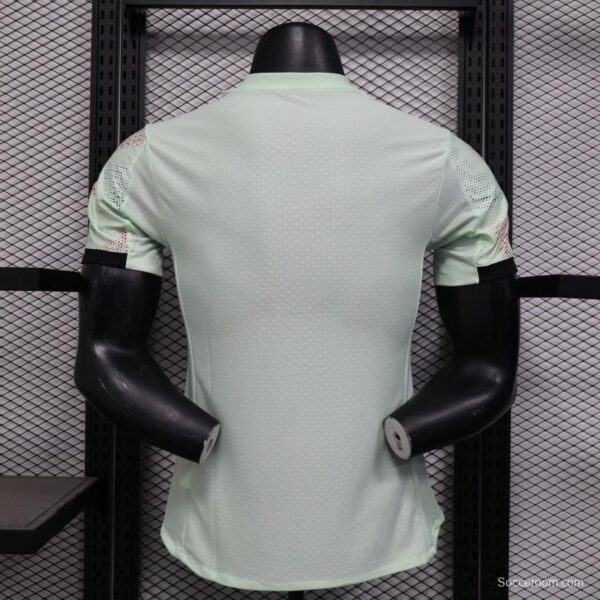 Player Version 2025 Portugal Away Mint Green Jersey with Graphic Pattern - Image 4