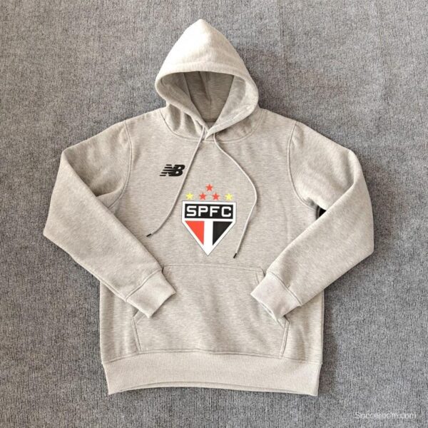 24/25 Sao Paulo Navy/Red/Black/Beige/Grey Hoodie WIth Black Badge - Image 5