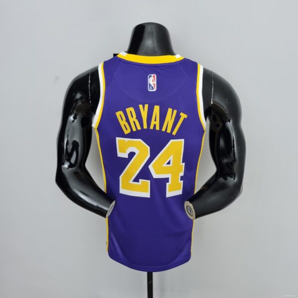 75th Anniversary BRYANT#24 Los Angeles Lakers Jordan Purple NBA Jersey - Image 4