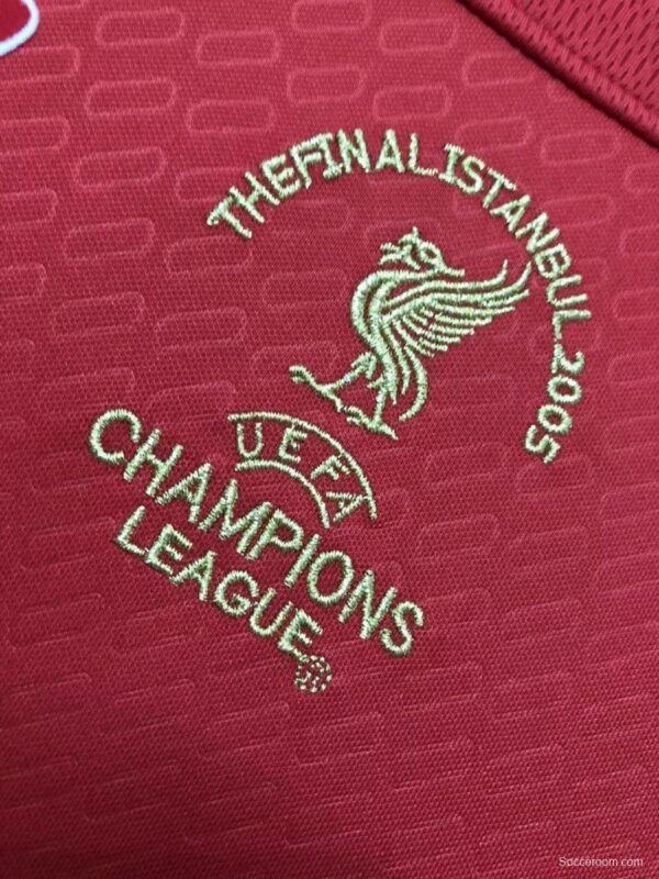 Retro 04/05 Liverpool Home Long Sleeve Jersey - Image 10