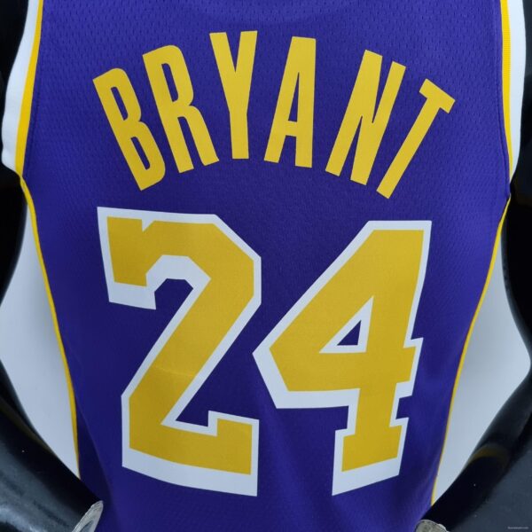 75th Anniversary BRYANT#24 Los Angeles Lakers Jordan Purple NBA Jersey - Image 3