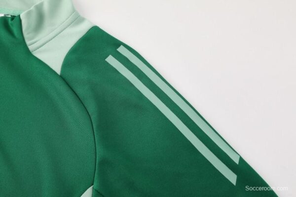 2024 Adidas Green Half Zipper Jacket +Long Pants - Image 5
