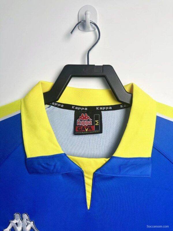 Retro 97/99 Juventus Away Blue Long Sleeve Jersey - Image 3