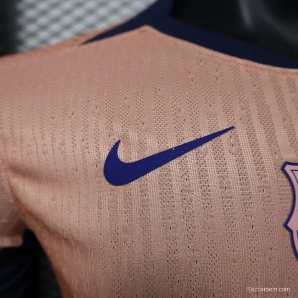 Player Version 25/26 FC Barcelona Pink 125Th Anniversary Jersey with Spotify Sponsor and Navy Blue Accents - Image 9