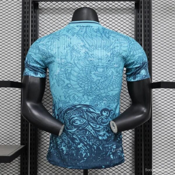 25/26 Player Version Barcelona Special Edition Blue Dragon Jersey - Image 7