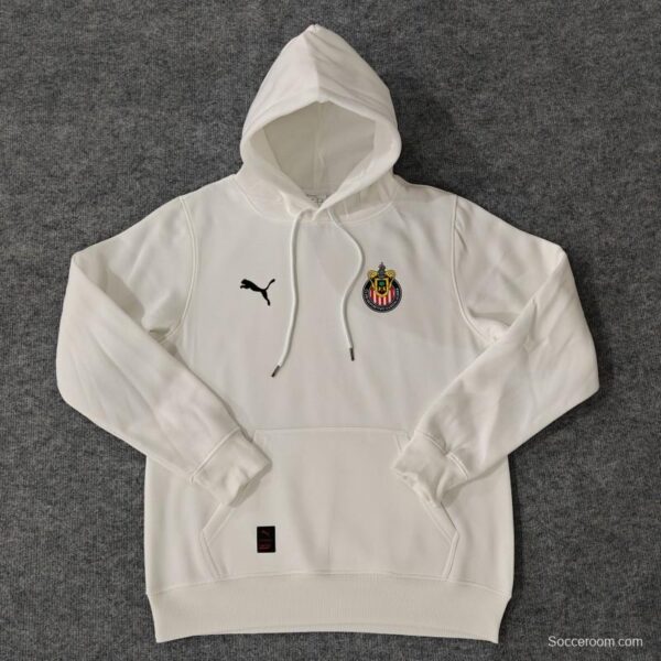 24/25 Chivas Guadalajara Navy/Red/Black/Beige/Grey Hoodie WIth Black Badge - Image 4