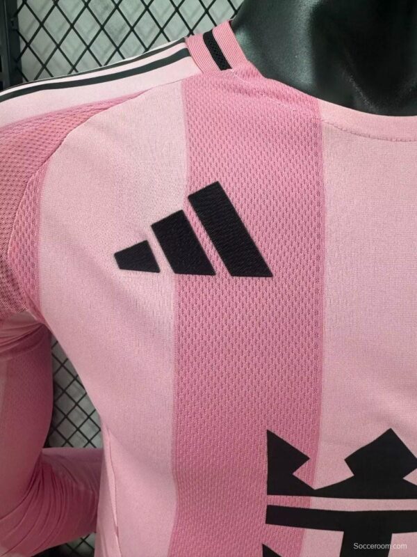 Player Version 25/26 Inter Miami Away Pink Long Sleeve Jersey - Image 7