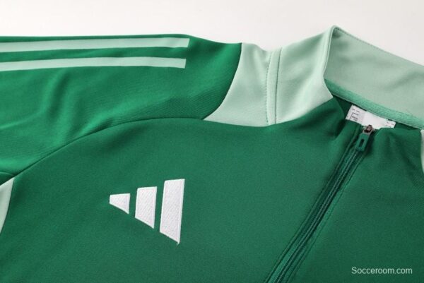 2024 Adidas Green Half Zipper Jacket +Long Pants - Image 6