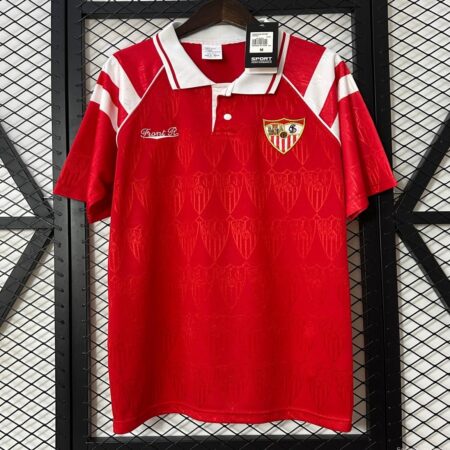 Retro 92/93 Sevilla FC Away Red Jersey
