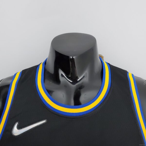 2022 75th Anniversary Golden State Warriors TOSCANO#95 Mexico Edition Black NBA Jersey - Image 9