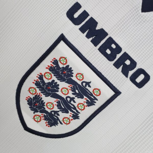 Retro England 1996 home Soccer Jersey - Image 5