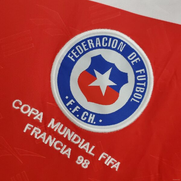 Retro 1998 Chile home Soccer Jersey - Image 7