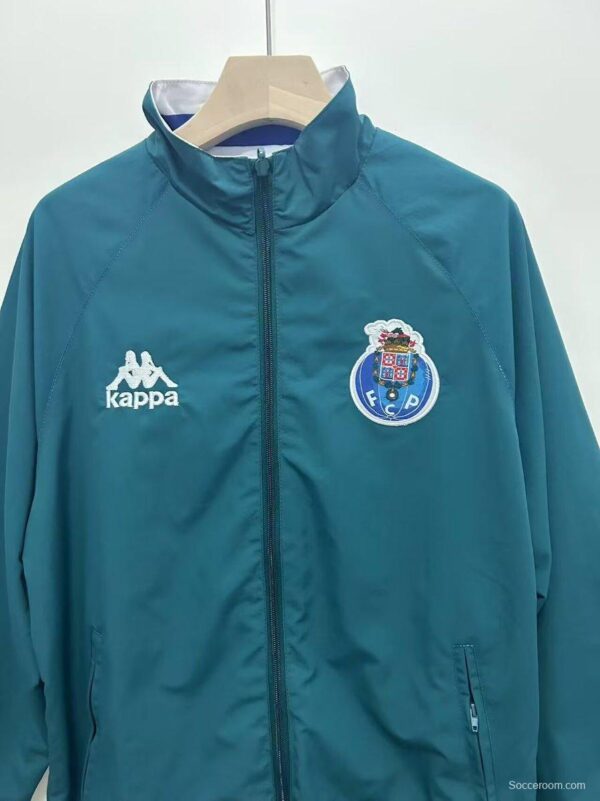 24/25 Porto Dark Cyan/White/Blue Reversible Windbreaker - Image 6