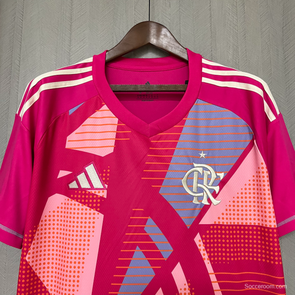 25/26 Flamengo Goalkeeper Pink Jersey - Image 4