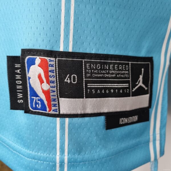 75th Anniversary Oubre jr.#12 Charlotte Hornets Blue NBA Jersey - Image 2