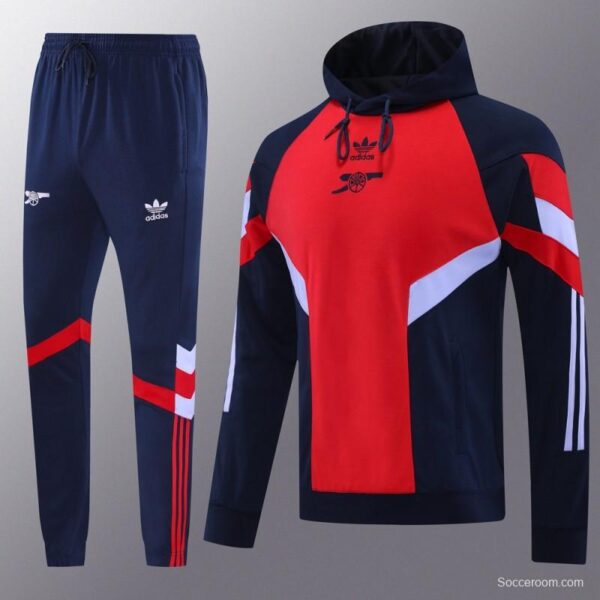 24/25 Arsenal Red/Navy Hoodie Jacket +Long Pants - Image 18