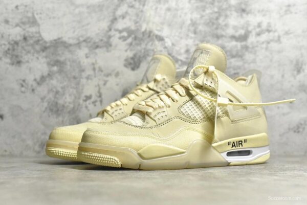 OFF-WHITE X Air Jordan 4 Sail（men） - Image 6