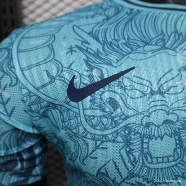 25/26 Player Version Barcelona Special Edition Blue Dragon Jersey - Image 4