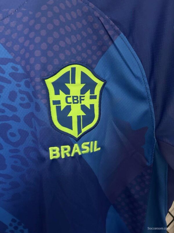 2025 Brazil Away Blue Jersey - Image 4