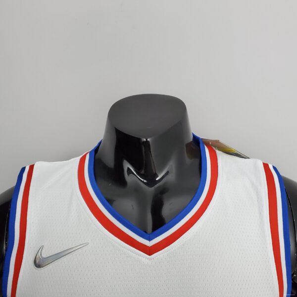 75th Anniversary Philadelphia 76ers MAXEY#0 White NBA Jersey - Image 8