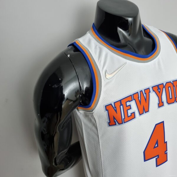 75th Anniversary Ross #4 New York Knicks White NBA Jersey - Image 6