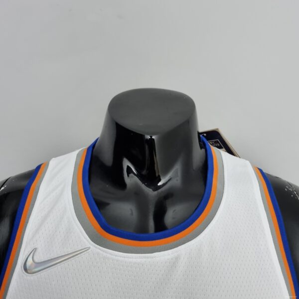 75th Anniversary Barrett #17 New York Knicks White NBA Jersey - Image 5