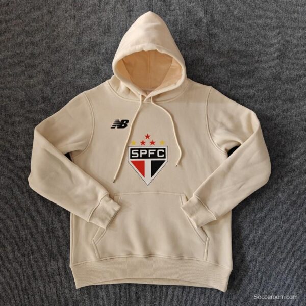 24/25 Sao Paulo Navy/Red/Black/Beige/Grey Hoodie WIth Black Badge - Image 2