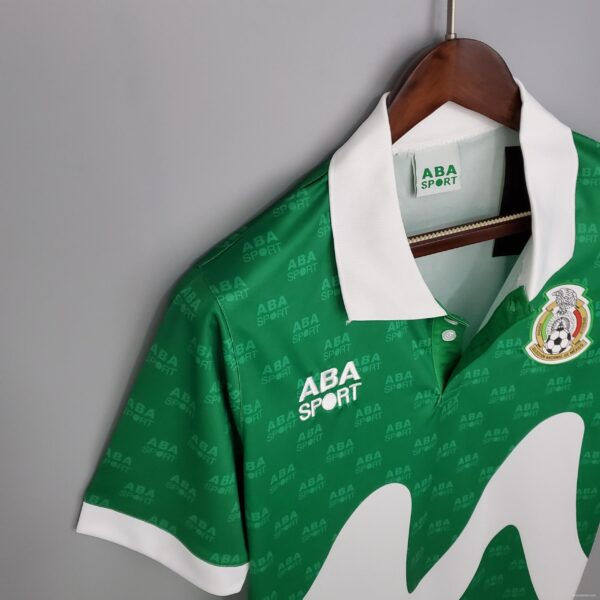 Retro Mexico 1995 home Soccer Jersey - Image 4
