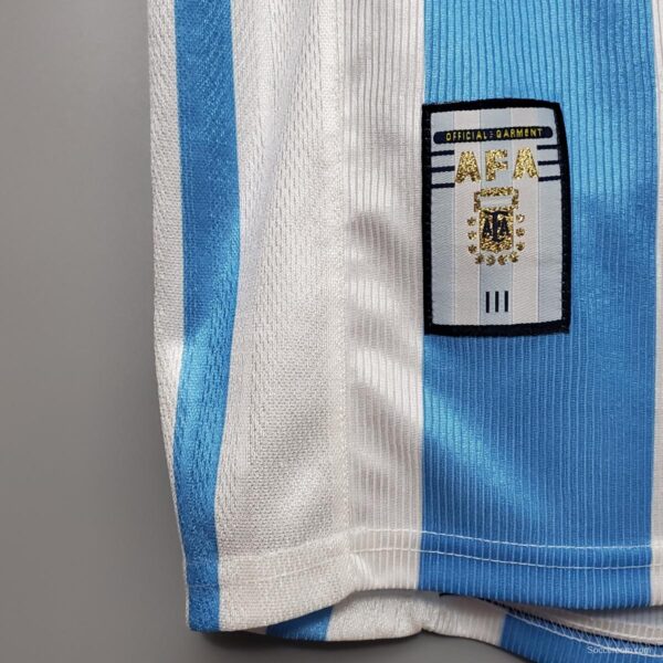 Retro Argentina 1998 home Soccer Jersey - Image 6