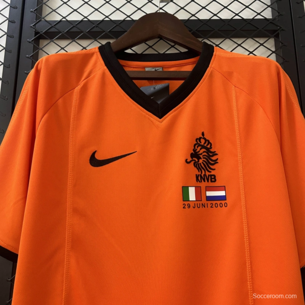 2000 Retro Netherlands Home Jersey - Image 4
