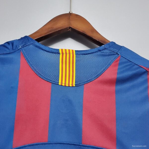 Retro Barcelona 2006 UEFA Champions League Home Soccer Jersey - Image 6