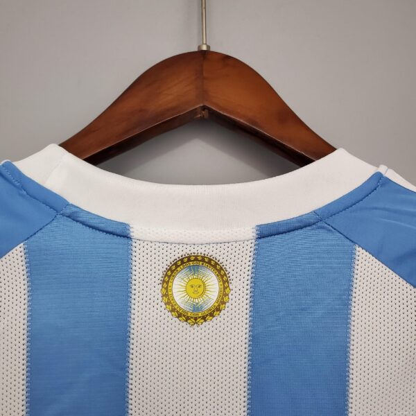 Retro 2010 Argentina home Soccer Jersey - Image 3