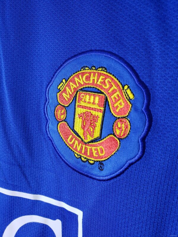 Retro 08/09 Manchester United Third Blue long sleeve Soccer Jersey - Image 5