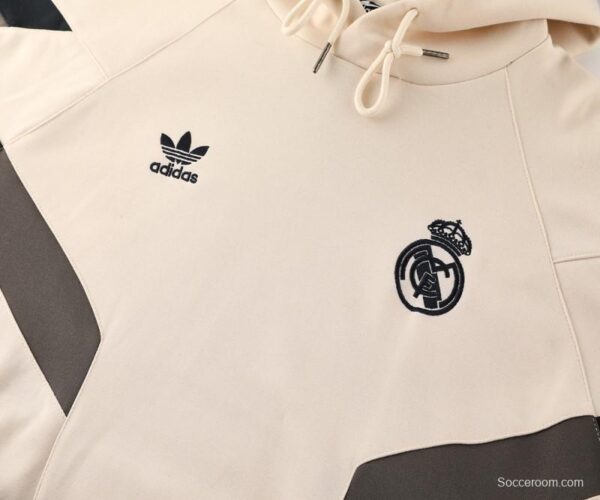 24/25 Real Madrid Light Yellow Hoodie Jacket +Long Pants - Image 11
