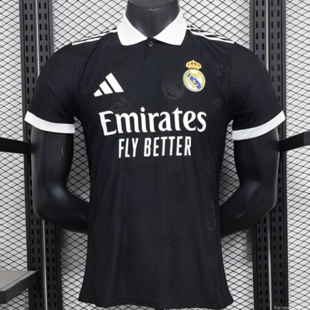 Player Version 24/25 Real Madrid Black Pre-Match Jersey