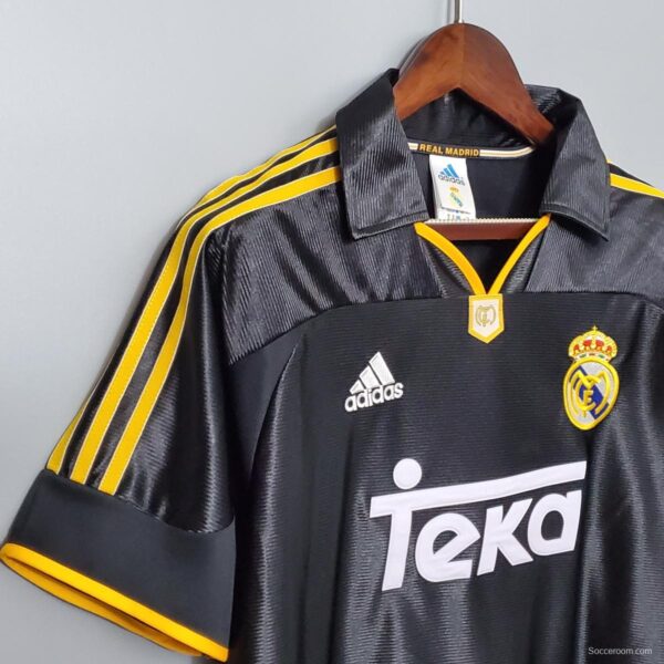 Retro 99/00 Real Madrid Third Black Jersey - Image 2