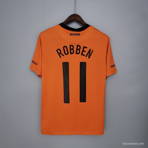 Retro Netherlands 2010 home Soccer Jersey - Image 4