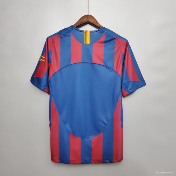 Retro Barcelona 2006 UEFA Champions League Home Soccer Jersey - Image 5