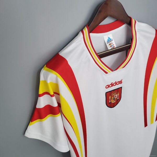 Retro Spain 1996 away Soccer Jersey - Image 4