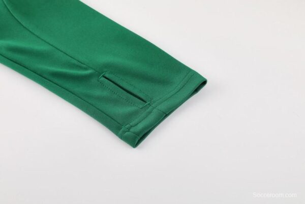 2024 Adidas Green Half Zipper Jacket +Long Pants - Image 4