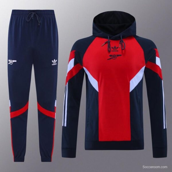 24/25 Arsenal Red/Navy Hoodie Jacket +Long Pants - Image 14