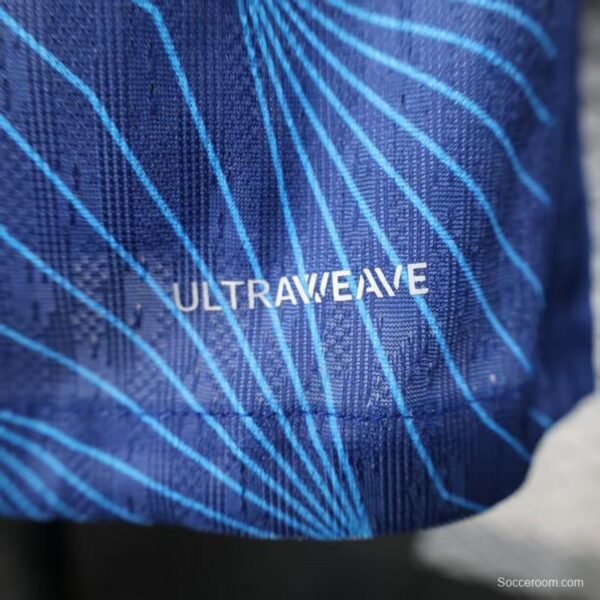 Player Version 25/26 RB Bragantino Blue with Geometric Pattern and Red Bull Logo Jersey - Image 5