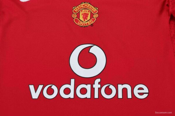 Retro Kids 04/06 Manchester United Home Jersey - Image 6