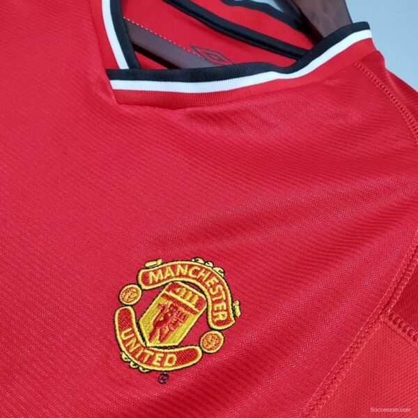 Retro 00/01 Manchester United home Soccer Jersey - Image 8
