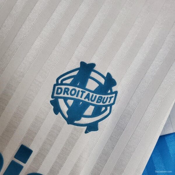 Retro Marseille 1990 home Soccer Jersey - Image 6