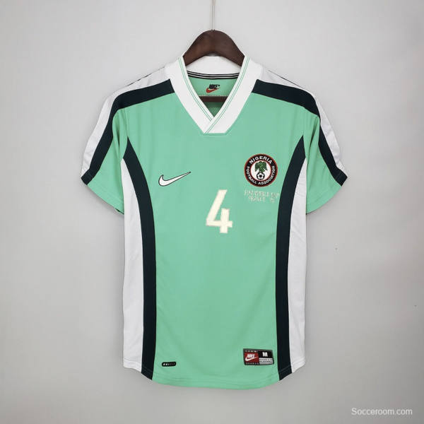 Retro Nigeria 1998 home Soccer Jersey - Image 3