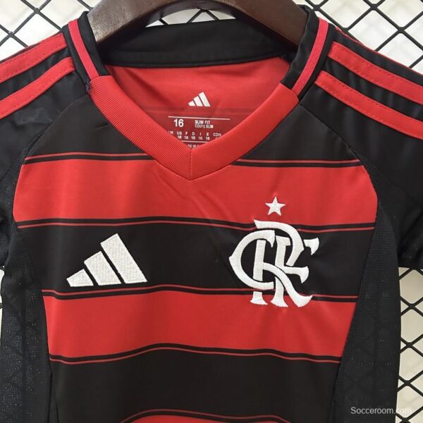 25/26 Kids Flamengo Home Size 16-28 Jersey - Image 2