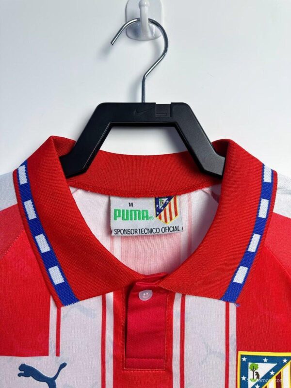 Retro 04/05 Long Sleeve Atletico Madrid Home Jersey - Image 4